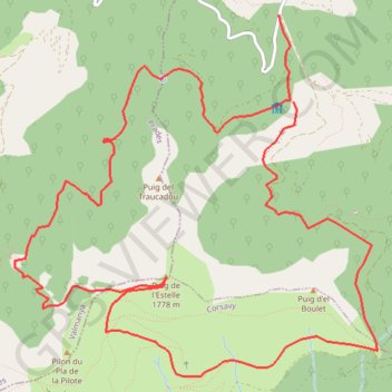 Itinéraire lesminesdelapinosa, distance, dénivelé, altitude, carte, profil, trace GPS
