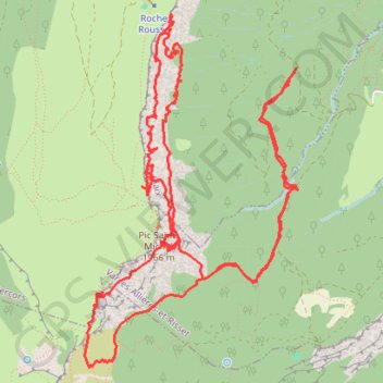 Itinéraire Les Balcons du Pic Saint Michel (Vercors), distance, dénivelé, altitude, carte, profil, trace GPS