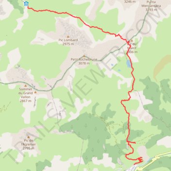 Itinéraire J3 Col Malrif, distance, dénivelé, altitude, carte, profil, trace GPS