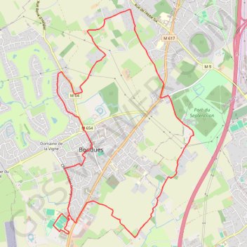 Itinéraire Au départ de Bondues, distance, dénivelé, altitude, carte, profil, trace GPS