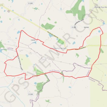 Itinéraire Marmont-Pachas, sur le chemin des pélerins de Saint-Jacques - Pays de l'Agenais, distance, dénivelé, altitude, carte, profil, trace GPS