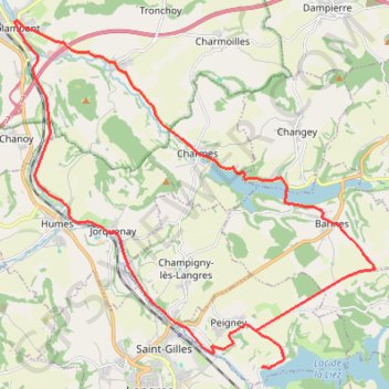 Itinéraire Entre Lacs et Canal - Lac de la Liez, distance, dénivelé, altitude, carte, profil, trace GPS