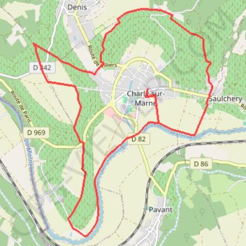 Itinéraire Entre ciel et vignes, distance, dénivelé, altitude, carte, profil, trace GPS