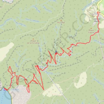 Itinéraire Barranco de Masca (Gorges de Masca), distance, dénivelé, altitude, carte, profil, trace GPS