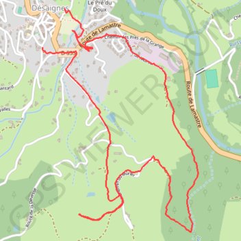 Itinéraire Randonnees desaignes, distance, dénivelé, altitude, carte, profil, trace GPS