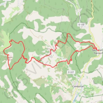 Itinéraire Le Pas du Loup, distance, dénivelé, altitude, carte, profil, trace GPS