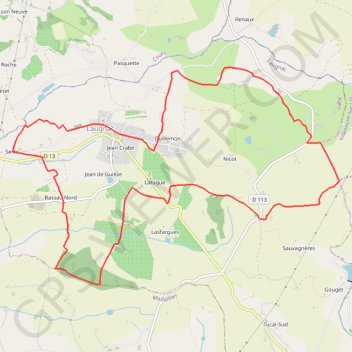 Itinéraire Randonnée entre Lot et Garonne, distance, dénivelé, altitude, carte, profil, trace GPS