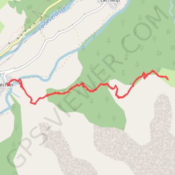 Itinéraire Le Séchier cabane du saut de la Vesse, distance, dénivelé, altitude, carte, profil, trace GPS