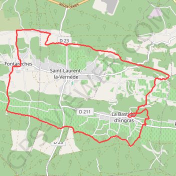 Itinéraire Chapelle Saint-Jean - La Bastide-d'Engras, distance, dénivelé, altitude, carte, profil, trace GPS