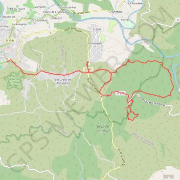 Itinéraire Bois de Païolive, distance, dénivelé, altitude, carte, profil, trace GPS