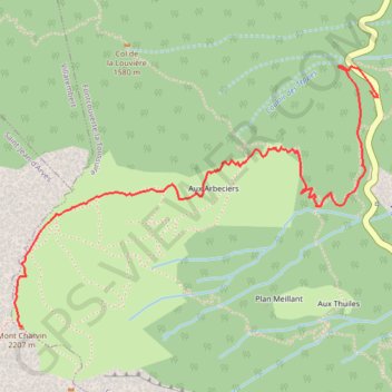 Itinéraire Mont Charvin, distance, dénivelé, altitude, carte, profil, trace GPS
