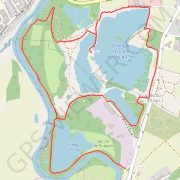 Itinéraire GPX Download: Intersection – L'île aux oiseaux. boucle au départ de La Roche-Noire, distance, dénivelé, altitude, carte, profil, trace GPS