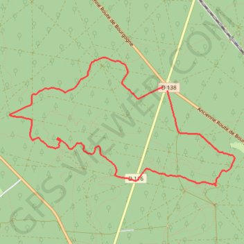 Itinéraire LA TOUR DENECOURT à Fontainebleau, distance, dénivelé, altitude, carte, profil, trace GPS