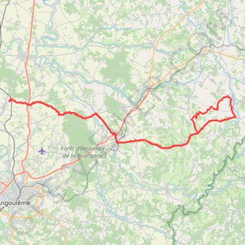 Itinéraire Massignac, distance, dénivelé, altitude, carte, profil, trace GPS