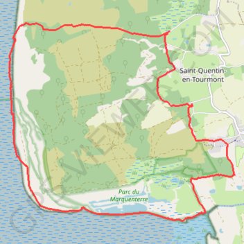 Itinéraire Tour du Marquenterre, distance, dénivelé, altitude, carte, profil, trace GPS