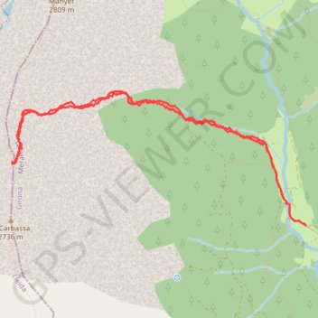 Itinéraire La Carabassa, distance, dénivelé, altitude, carte, profil, trace GPS