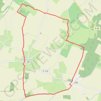 Itinéraire Circuit des Masniéres - La Roussière, distance, dénivelé, altitude, carte, profil, trace GPS