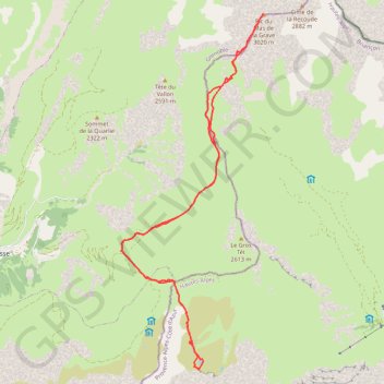 Itinéraire Pic du Mas de la Grave, distance, dénivelé, altitude, carte, profil, trace GPS