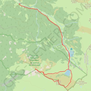 Itinéraire Pic de Montious, distance, dénivelé, altitude, carte, profil, trace GPS