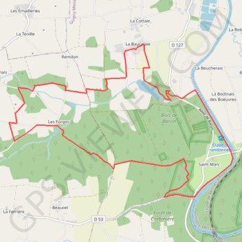 Itinéraire parcours_474294.gpx (8), distance, dénivelé, altitude, carte, profil, trace GPS