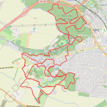Itinéraire Tracé 001, distance, dénivelé, altitude, carte, profil, trace GPS