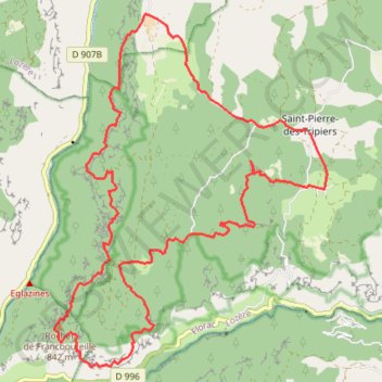 Itinéraire Causse Méjean, distance, dénivelé, altitude, carte, profil, trace GPS