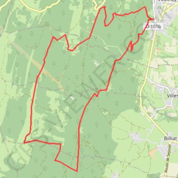 Itinéraire Ochiaz, le plateau de Retord, Le Tumet, Catray, distance, dénivelé, altitude, carte, profil, trace GPS