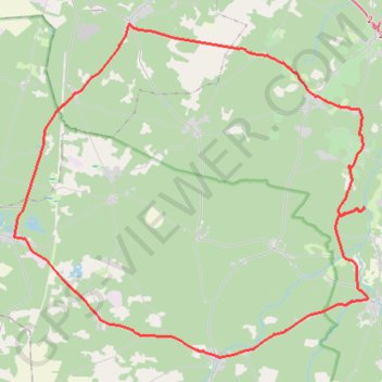 Itinéraire Grand tour en forêt, distance, dénivelé, altitude, carte, profil, trace GPS