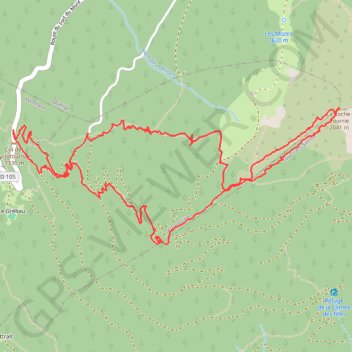 Itinéraire La roche pourrie, distance, dénivelé, altitude, carte, profil, trace GPS