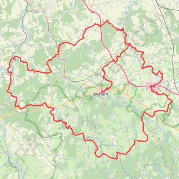 Itinéraire Tour de l'Avallonnais (Yonne, Nièvre) (2023©gr-infos.com), distance, dénivelé, altitude, carte, profil, trace GPS