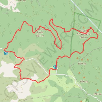 Itinéraire Tout le tour du plateau de siou blanc, distance, dénivelé, altitude, carte, profil, trace GPS