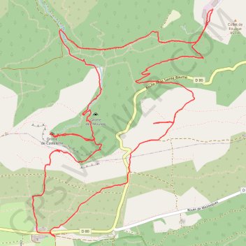Itinéraire Les sources de l'Huveaune, distance, dénivelé, altitude, carte, profil, trace GPS