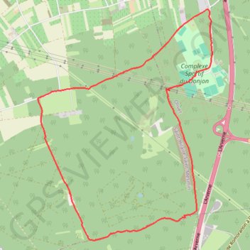 Itinéraire Circuit du Donjon par Olivet, distance, dénivelé, altitude, carte, profil, trace GPS