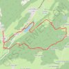 Itinéraire La Vigoureuse - Lamoura, distance, dénivelé, altitude, carte, profil, trace GPS