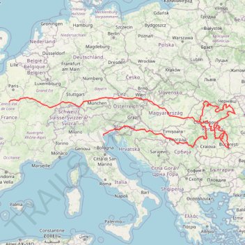 Itinéraire RT6-0 Roumanie, distance, dénivelé, altitude, carte, profil, trace GPS