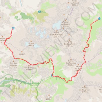 Itinéraire j5 gr54, distance, dénivelé, altitude, carte, profil, trace GPS