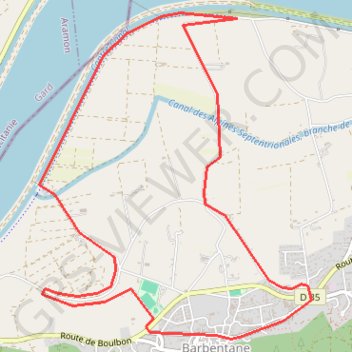 Itinéraire Vert et Eaux, distance, dénivelé, altitude, carte, profil, trace GPS