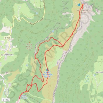Itinéraire Lans en Vercors - Le Moucherotte, distance, dénivelé, altitude, carte, profil, trace GPS