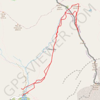 Itinéraire Dent du Loup, distance, dénivelé, altitude, carte, profil, trace GPS