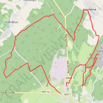 Itinéraire Trail du Souvenir 20k, distance, dénivelé, altitude, carte, profil, trace GPS