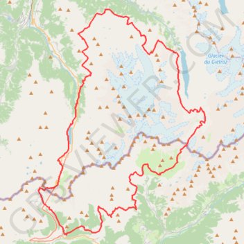 Itinéraire Tour des Combins, distance, dénivelé, altitude, carte, profil, trace GPS