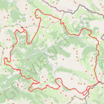 Itinéraire u9p72, distance, dénivelé, altitude, carte, profil, trace GPS