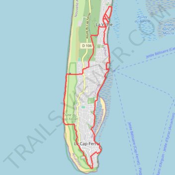 Itinéraire 33-1089, distance, dénivelé, altitude, carte, profil, trace GPS