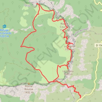 Itinéraire Les 3 Becs, distance, dénivelé, altitude, carte, profil, trace GPS