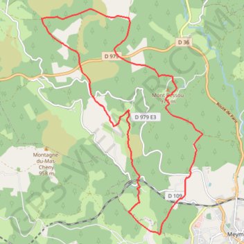 Itinéraire Le toit du Limousin - Meymac - Pays de Haute Corrèze, distance, dénivelé, altitude, carte, profil, trace GPS