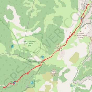 Itinéraire Vers Veymont par Chabrinel, distance, dénivelé, altitude, carte, profil, trace GPS