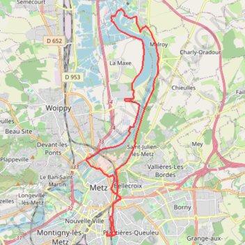 Itinéraire Sortie à vélo, distance, dénivelé, altitude, carte, profil, trace GPS