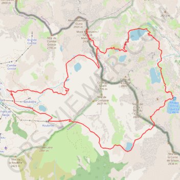 Itinéraire Portettes - Malinvern, distance, dénivelé, altitude, carte, profil, trace GPS