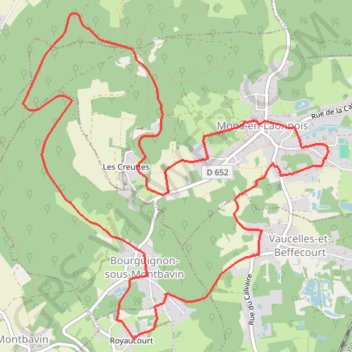 Itinéraire Détours dans la butte de Mons, distance, dénivelé, altitude, carte, profil, trace GPS