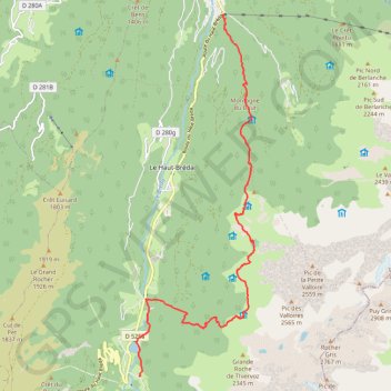 Itinéraire GR738 Pinsot-Fond de France-19296402, distance, dénivelé, altitude, carte, profil, trace GPS
